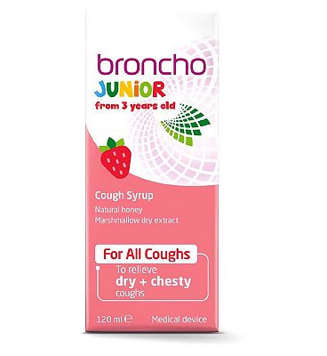 Bronchostop Junior Cough Syrup for Dry and Chesty Coughs - 120ml