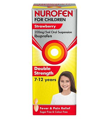 Nurofen For Children Strawberry 200mg/5ml Oral Suspension 100ml