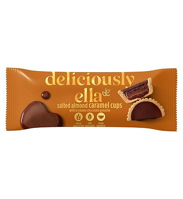 Deliciously Ella salted almond caramel cups 36g