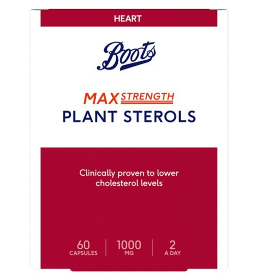 Boots Max Strength Plant Sterols - 60 Capsules