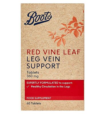 Boots Red Vine Leaf Leg Vein Support 60 Tablets