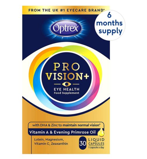 Optrex ProVision+ 6 Month Supply - 180 Liquid Capsules (6 pack bundle)
