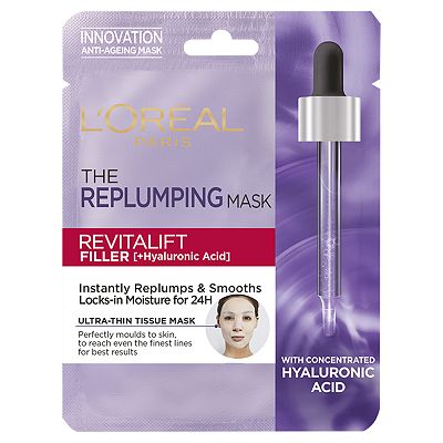 L'Oreal Paris Revitalift Filler Hyaluronic Acid Replumping Tissue Mask