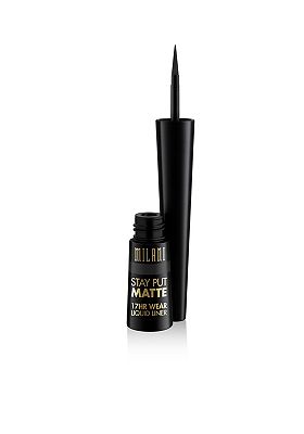 Milani Stay Put Matte 17Hr Liquid  Eyeliner Black Matte Black Matte