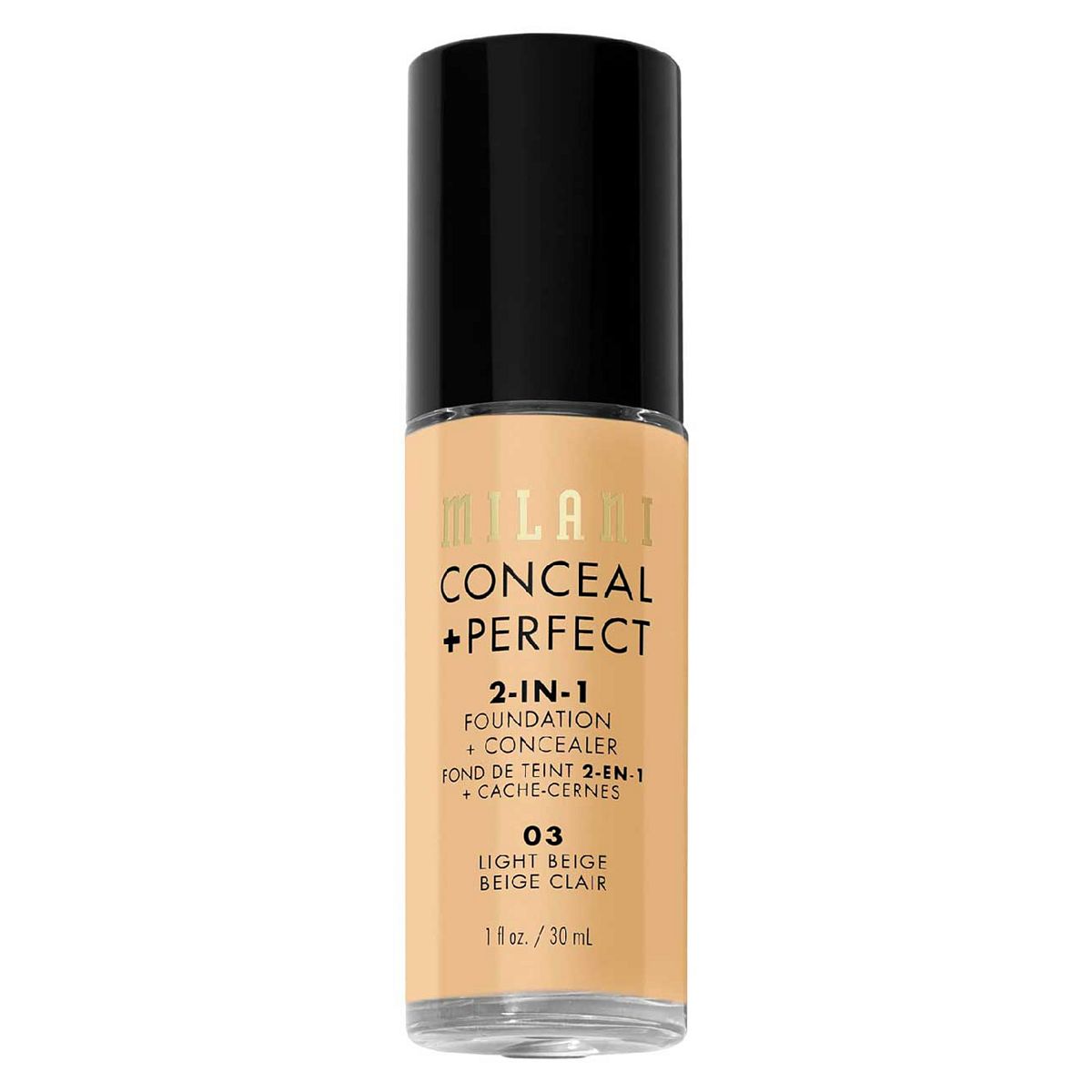 Milani Conceal + Perfect 2-In-1 Foundation 0A3 Warm Porcelain, 30ml