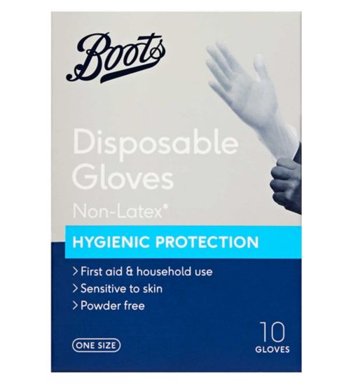 Boots Disposable Gloves Non Latex - 10 pack