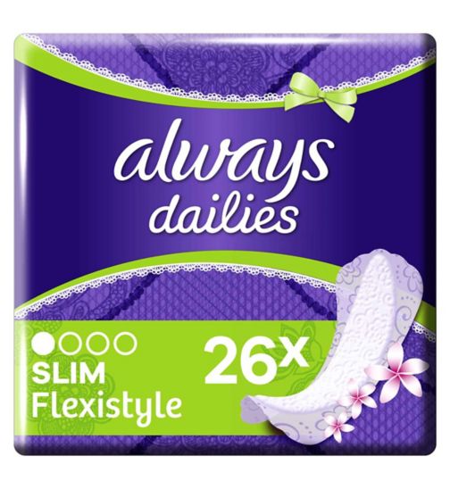 Always Dailies Flexistyle Slim Panty Liners Fresh x26