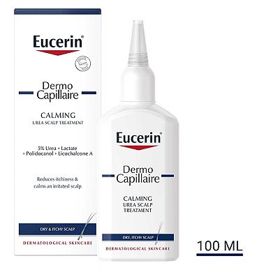 Eucerin DermoCapillaire Calming Urea Scalp Treatment for a Dry Itchy Scalp 100ml