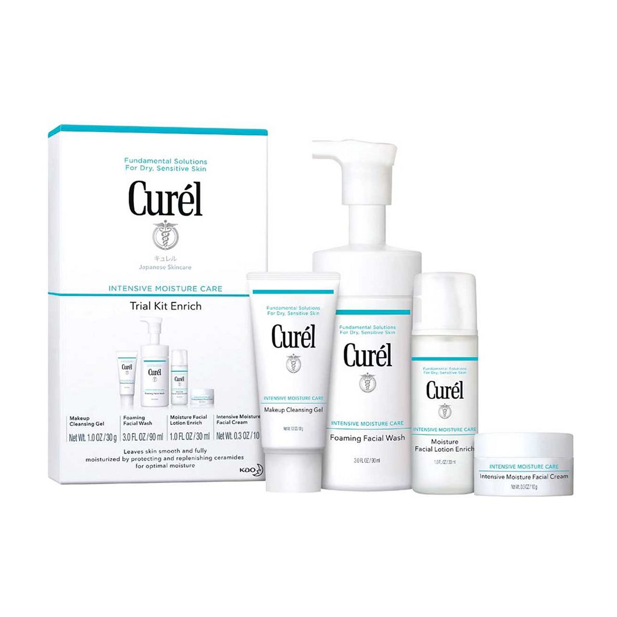 Curel Curél Enrich 2 Week Trial & Travel Kit For Dry, Sensitive Skin