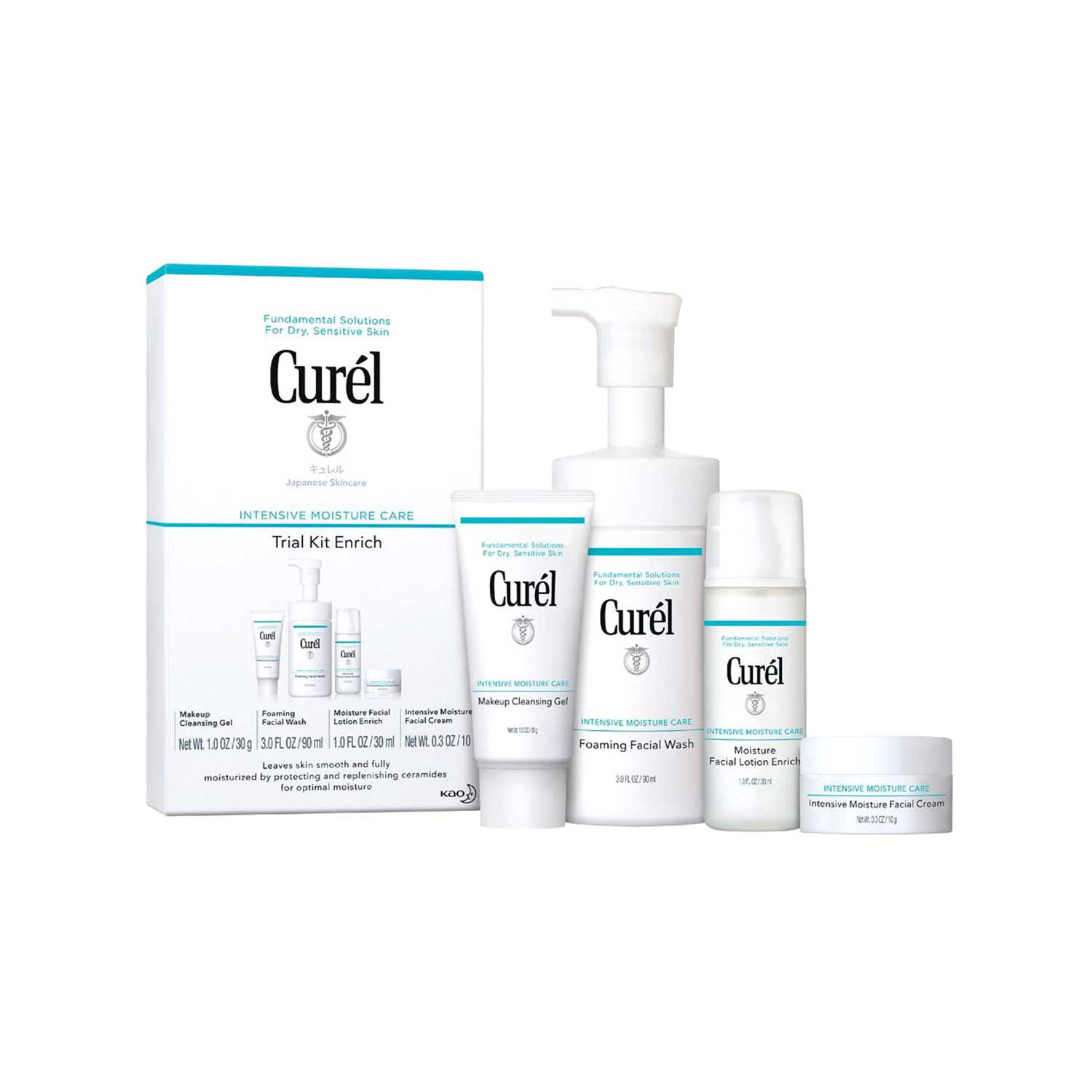 Curél Enrich 2 Week Trial and Travel Kit for Dry Sensitive Skin