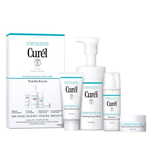 Curél Enrich 2 Week Trial & Travel Kit for Dry, Sensitive Skin