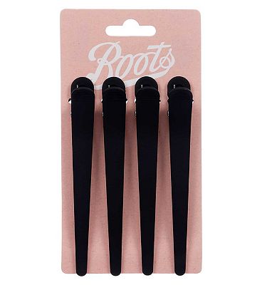 Boots hair sectioning clips black 4s