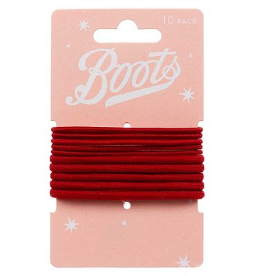 Boots Kids Ponybands Red Thin/Thick 10s