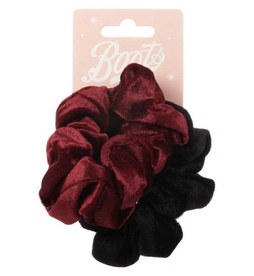 Boots Red And Black Scrunchie