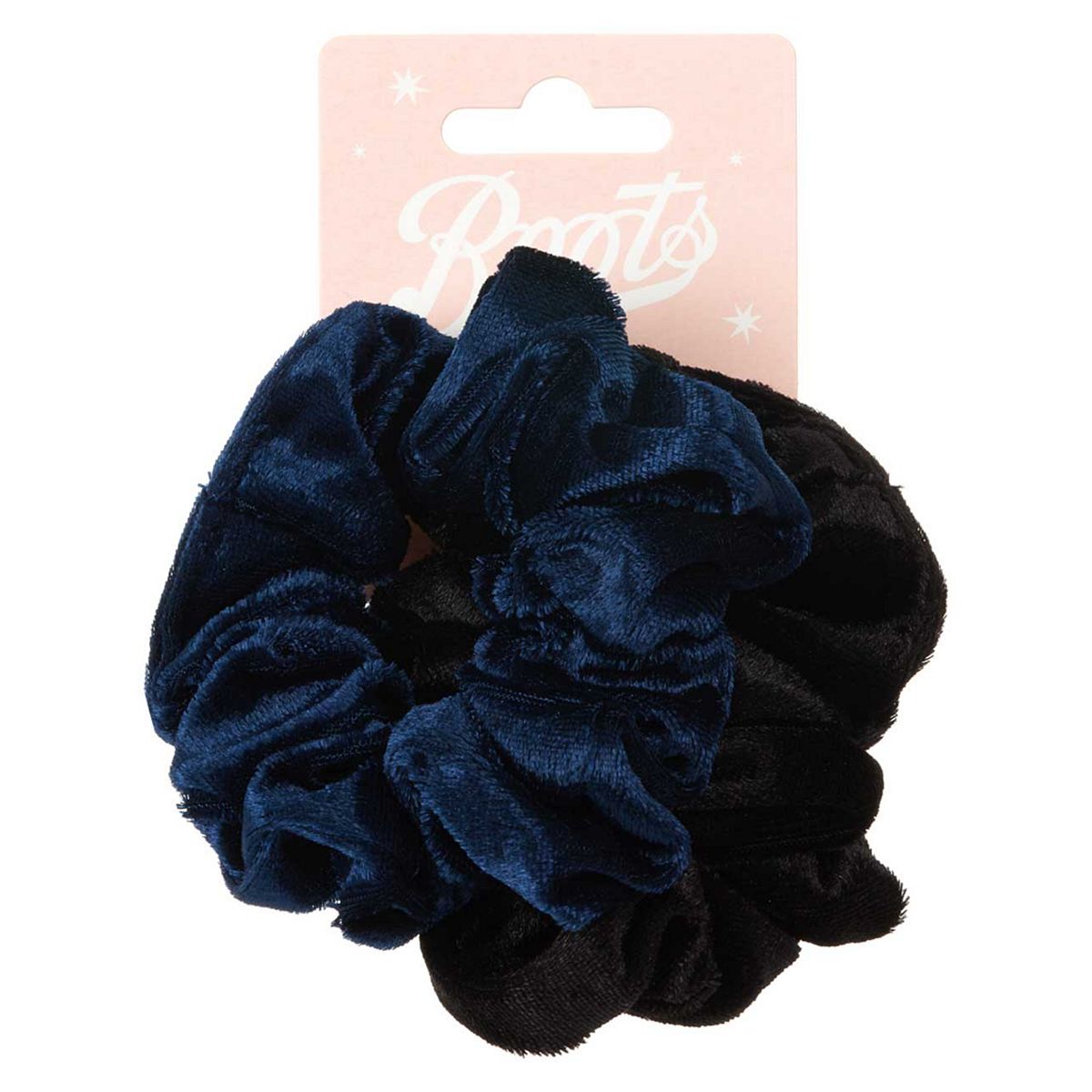  Kids Scrunchie Velvet Navy/Black 2S Multicolor