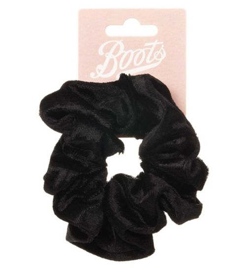 Boots scrunchie black velvet
