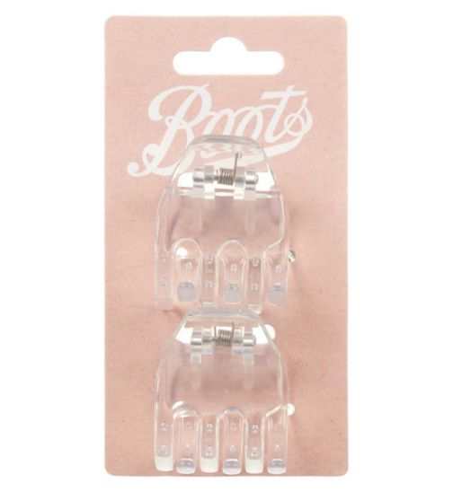 Boots Jaw Clips Clear Small 2s