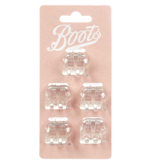 Boots Small Jaw Clips  Clear Small 5s