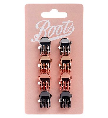 Boots small jaw clips metallic 8s