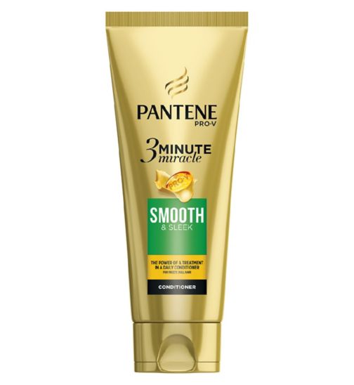 Pantene 3 Minute Miracle Smooth & Sleek Hair Conditioner 200ml