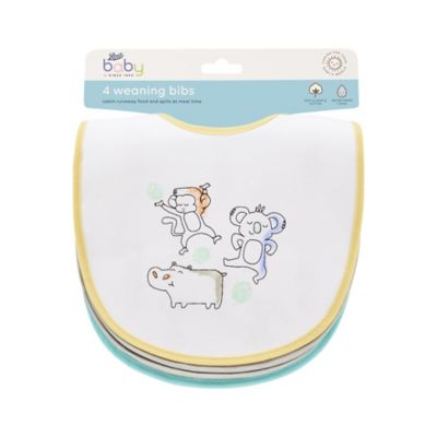 Boots Baby Weaning Bibs 4 Pack