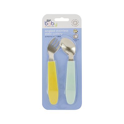Boots Baby Angled Cutlery Set - Blue