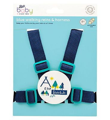 Boots Baby Harness & Reins - Blue