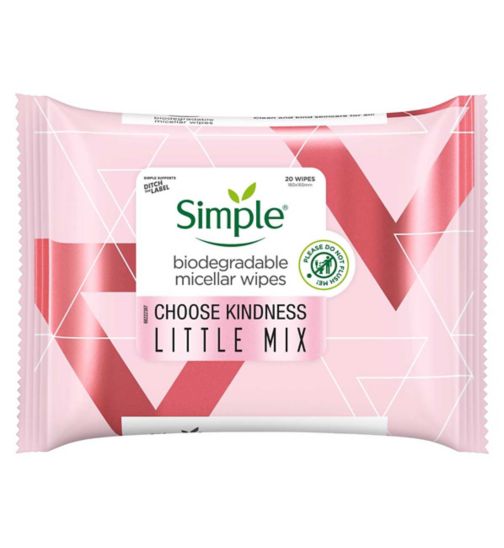 Simple Biodegradable Face Wipes 20s
