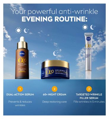 NIVEA Q10 Power 60+ Anti-Wrinkle Night Cream Moisturiser 50ml (11)