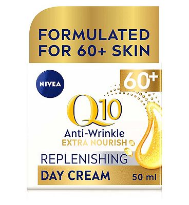 NIVEA Q10 Power 60+ Anti-Wrinkle Face Cream Moisturiser 50ml