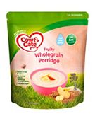 Cow & Gate Fruity Wholegrain Porridge Baby Cereal 6+ Months 125g