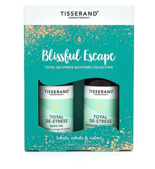 Tisserand Aromatherapy Blissful Escape Total De-Stress Bathtime Collection