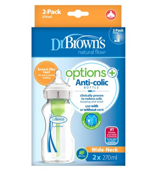 Dr Brown's Options Plus 270ml Twin Pack