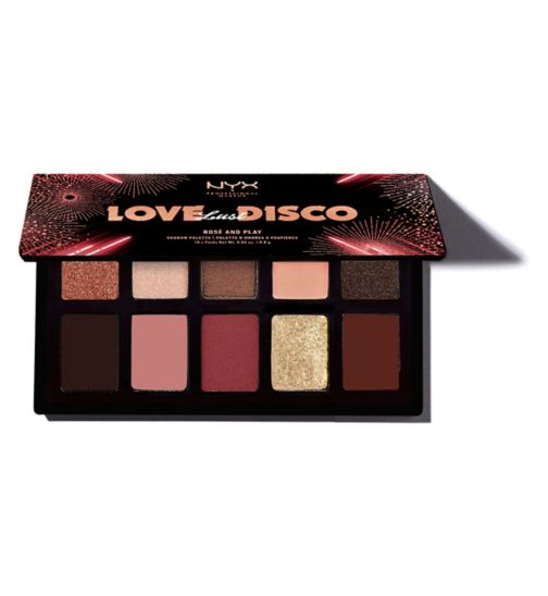 NYX Professional Makeup Love Lust & Disco Eyeshadow Palette - Rose & Play 11g