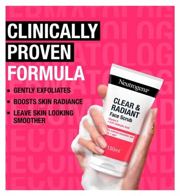 NEUTROGENA® Clear & Radiant Face Scrub Daily Exfoliator with Vitamin C (1x 150ml) (4)