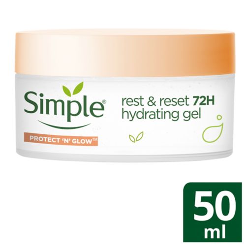 Simple Protect 'N' Glow 72h Hydrating Gel Rest and Reset 50ml