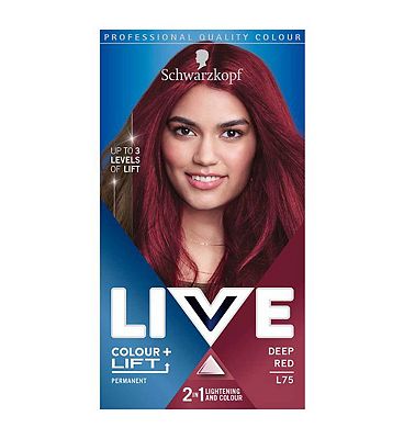 Schwarzkopf LIVE Colour + Lift L75 Deep Red Permanent Hair Dye