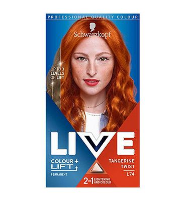 Schwarzkopf LIVE Colour + Lift L74 Tangerine Twist Permanent Hair Dye