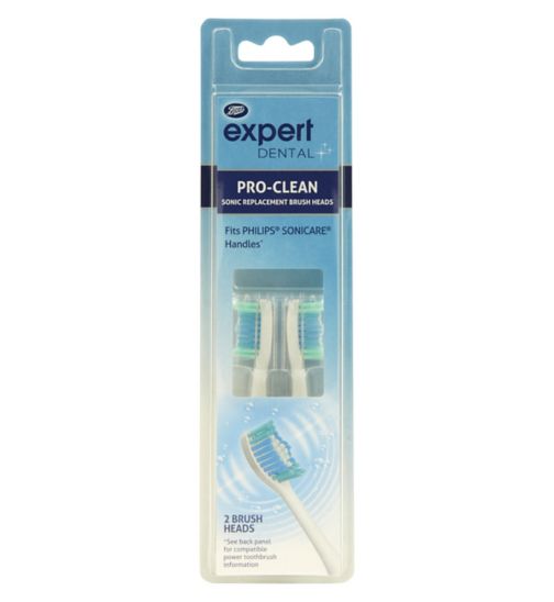 Boots Expert Pro-Clean Sonic Replacement Brush Head (2 Pack)