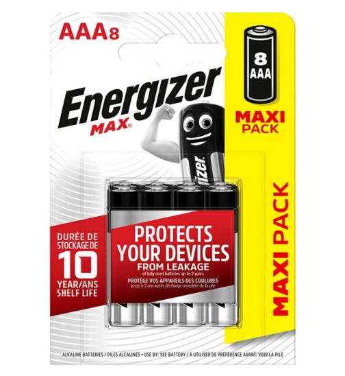 Energizer Max AAA 8s