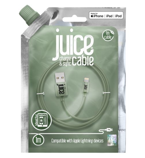 Juice lightning cable 1m sage