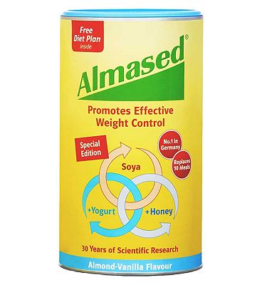 Almased Almond-Vanilla Meal Replacement Shake - Protein Powder for Weight Loss, 500g