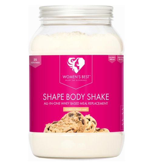 Womens Best Shape Body Shake Cookies And Cream Powder - 750g