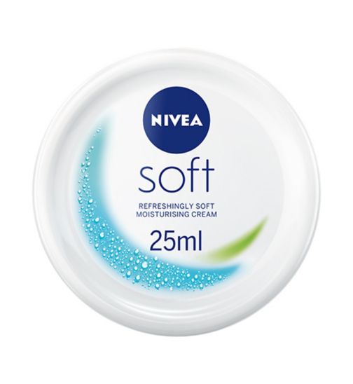 NIVEA Soft Moisturising Cream for Face, Hands and Body, 25ml