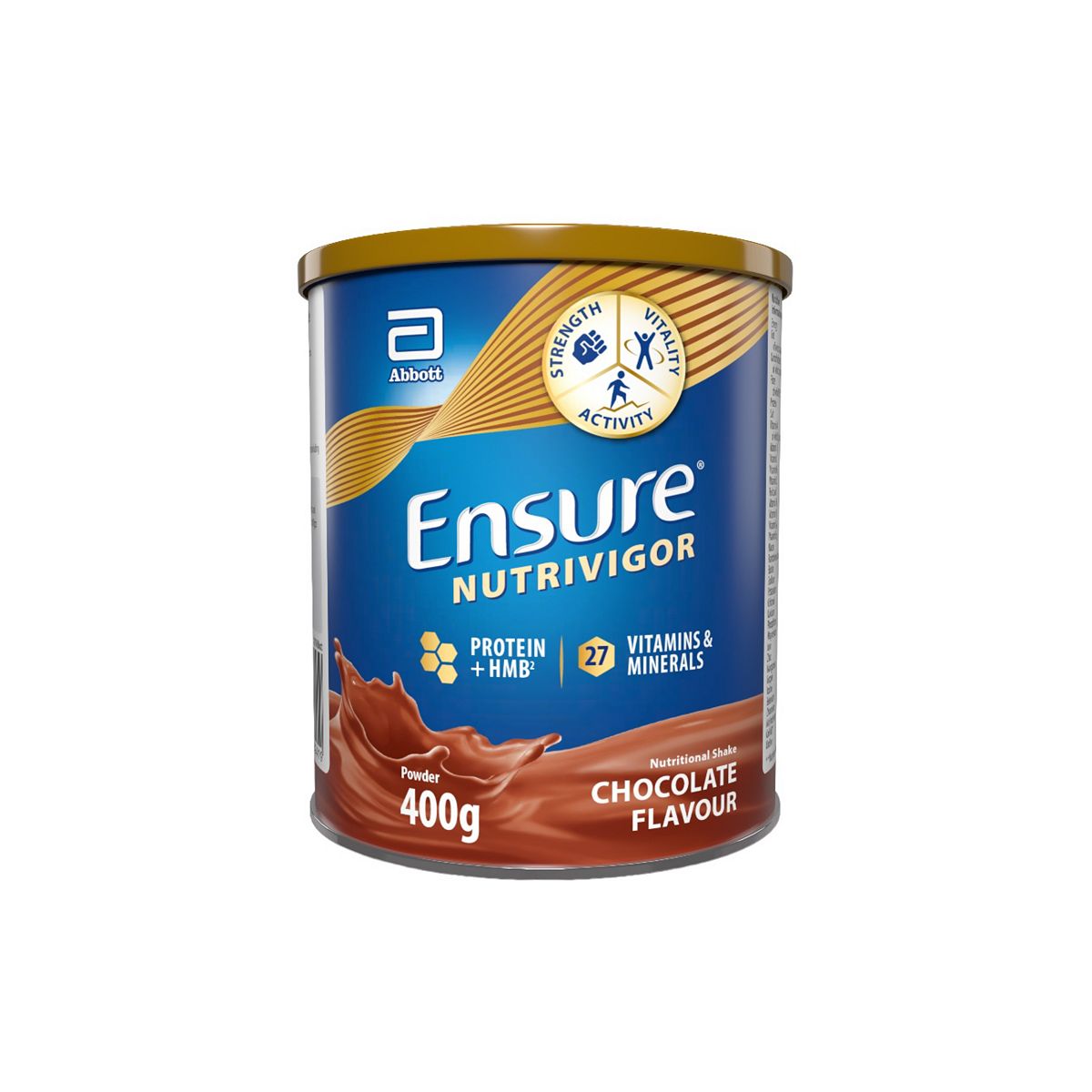 Ensure Nutrivigor, 400G, Chocolate Flavour Nutritional Shake, With Protein & 27 Vitamins Minerals