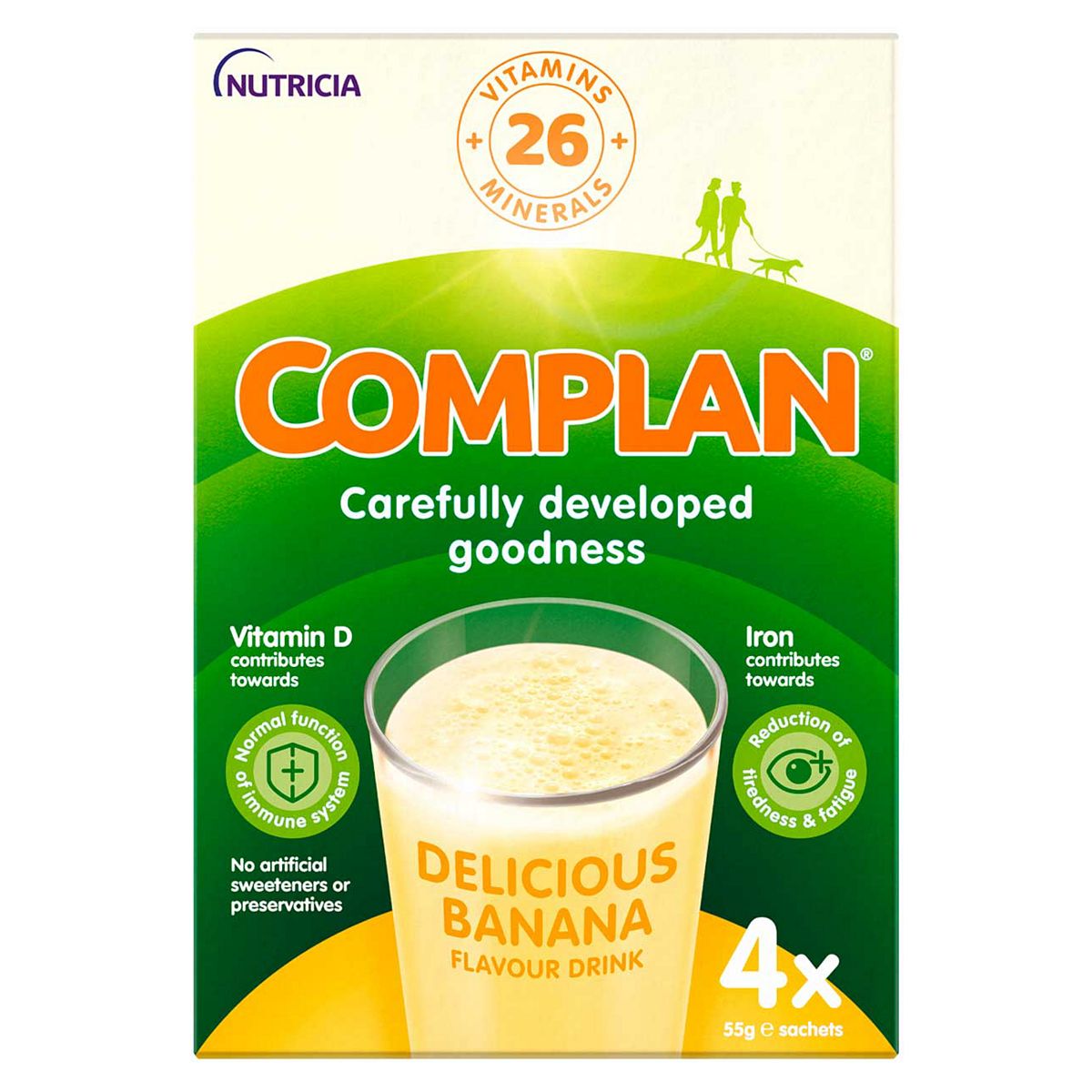 Complan Banana Nutritional Drink Sachet 4X55g