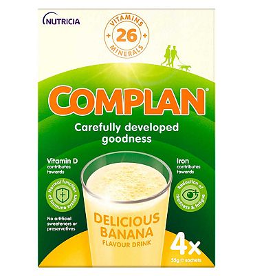 Complan Banana Nutritional Drink Sachet 4x55g