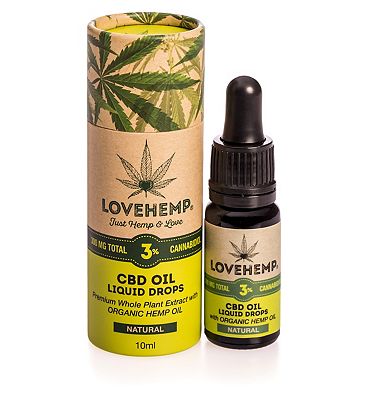 Love Hemp 300mg total 3% CBD Oil Liquid Drops Review