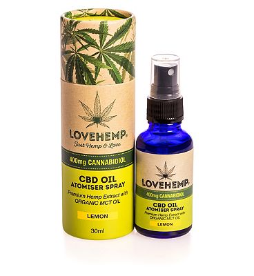 Love Hemp 400mg Cannabidiol CBD Oil Atomiser Spray Lemon 30ml Review