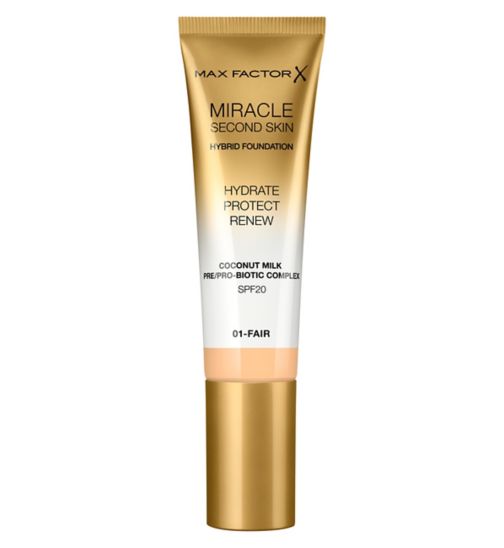 Max Factor Miracle Touch Second Skin Hydrating Foundation with SPF 20